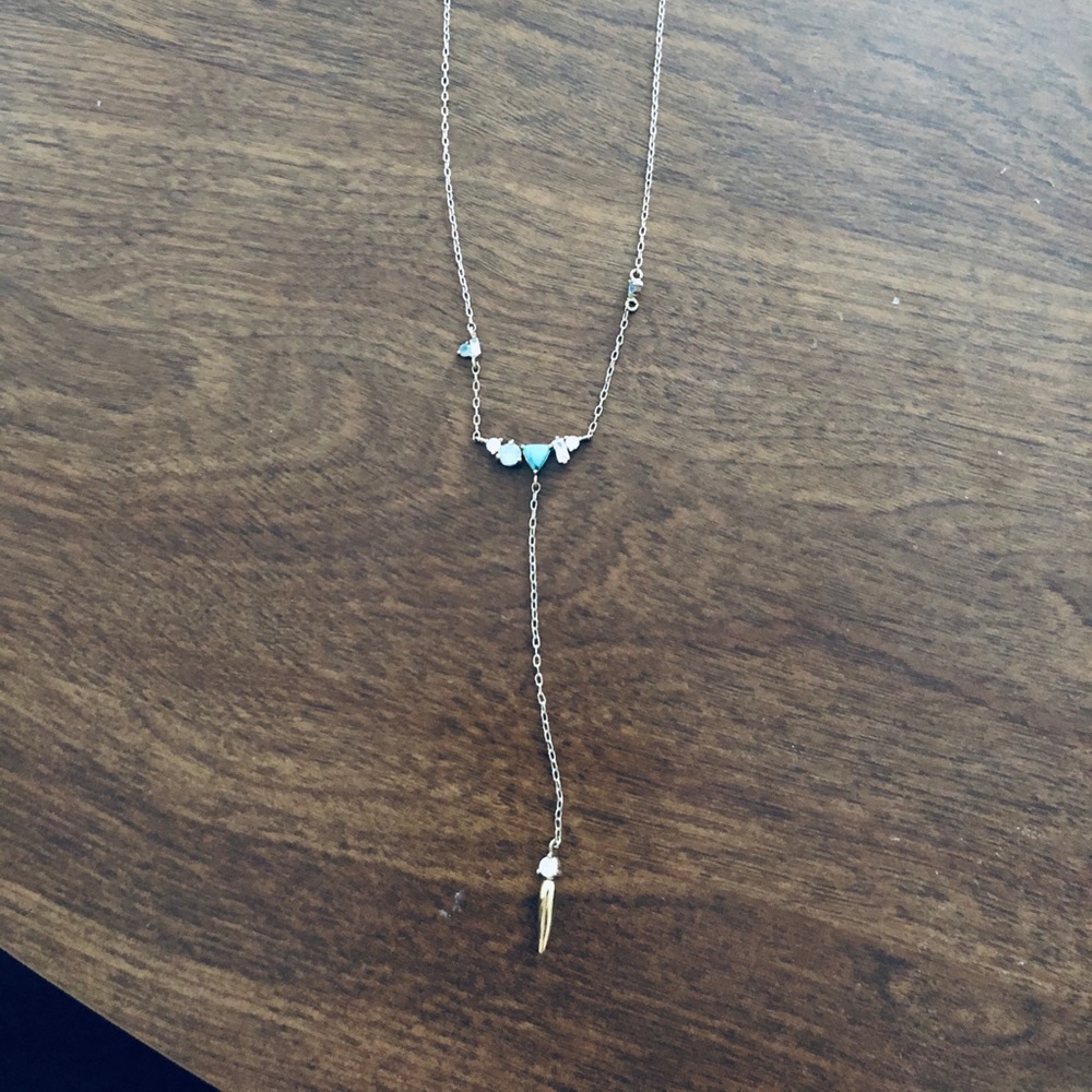 Petit Bijoux Crystal Cluster Y-Necklace